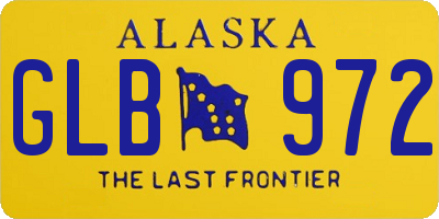 AK license plate GLB972