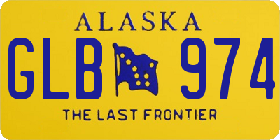 AK license plate GLB974