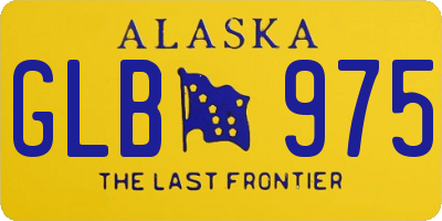 AK license plate GLB975