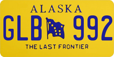 AK license plate GLB992