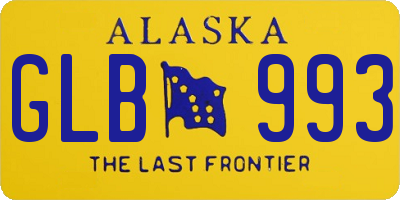 AK license plate GLB993