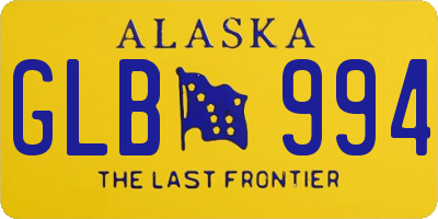 AK license plate GLB994