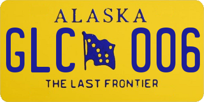 AK license plate GLC006