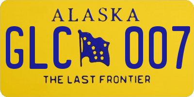 AK license plate GLC007