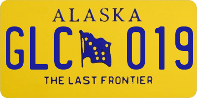 AK license plate GLC019