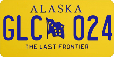 AK license plate GLC024