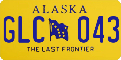 AK license plate GLC043