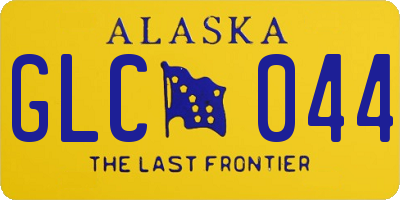 AK license plate GLC044