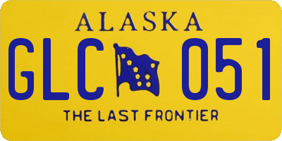 AK license plate GLC051