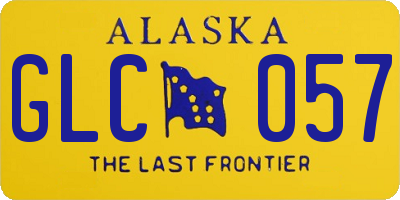 AK license plate GLC057