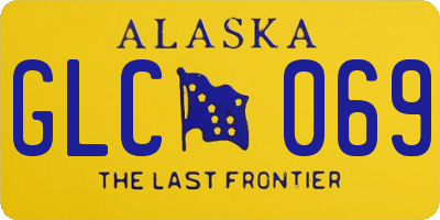 AK license plate GLC069