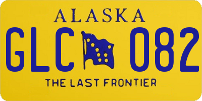 AK license plate GLC082