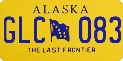 AK license plate GLC083