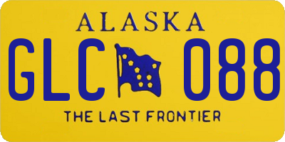 AK license plate GLC088
