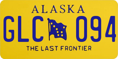 AK license plate GLC094