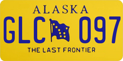 AK license plate GLC097