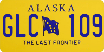 AK license plate GLC109