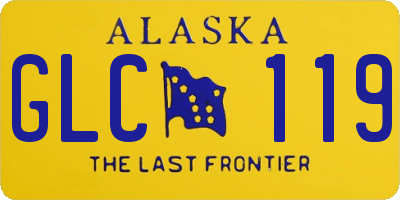 AK license plate GLC119