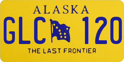 AK license plate GLC120