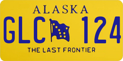 AK license plate GLC124