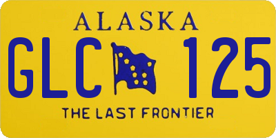 AK license plate GLC125