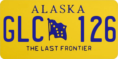 AK license plate GLC126