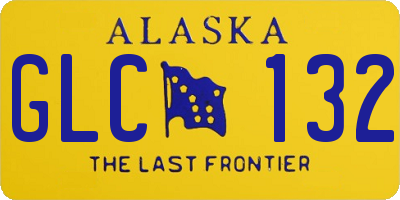 AK license plate GLC132