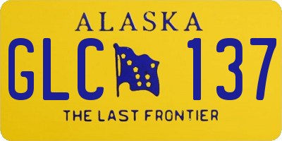 AK license plate GLC137