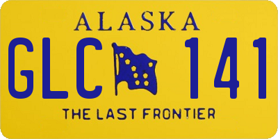 AK license plate GLC141