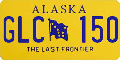 AK license plate GLC150