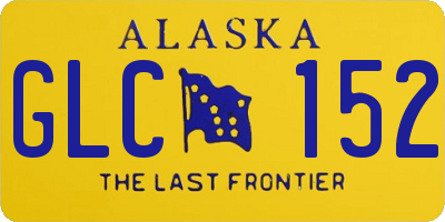 AK license plate GLC152