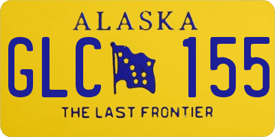 AK license plate GLC155