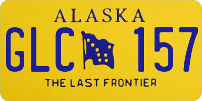 AK license plate GLC157