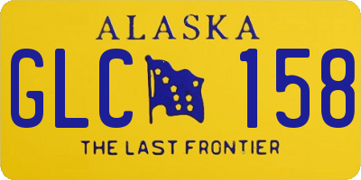 AK license plate GLC158