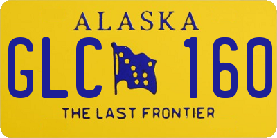 AK license plate GLC160