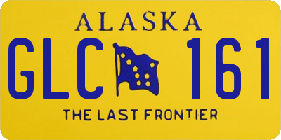 AK license plate GLC161