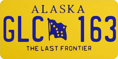 AK license plate GLC163