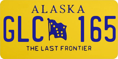 AK license plate GLC165