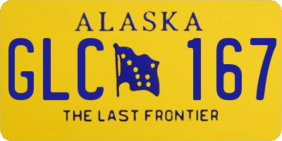 AK license plate GLC167