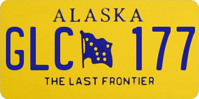 AK license plate GLC177
