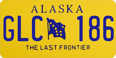 AK license plate GLC186