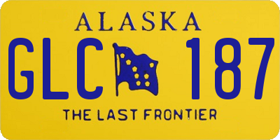AK license plate GLC187