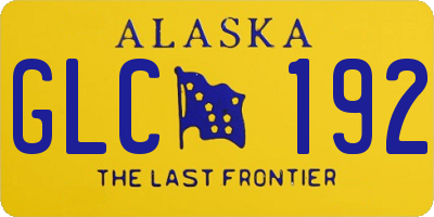 AK license plate GLC192