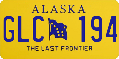 AK license plate GLC194