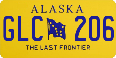 AK license plate GLC206