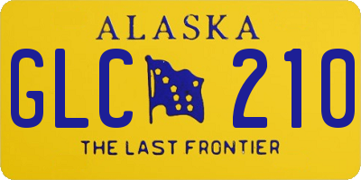 AK license plate GLC210