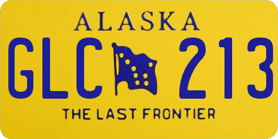 AK license plate GLC213