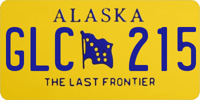 AK license plate GLC215