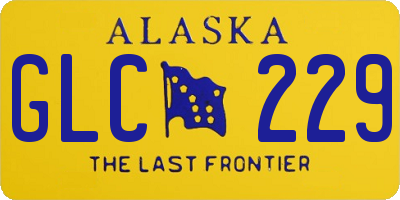 AK license plate GLC229