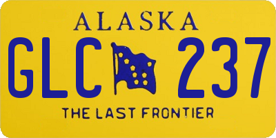 AK license plate GLC237